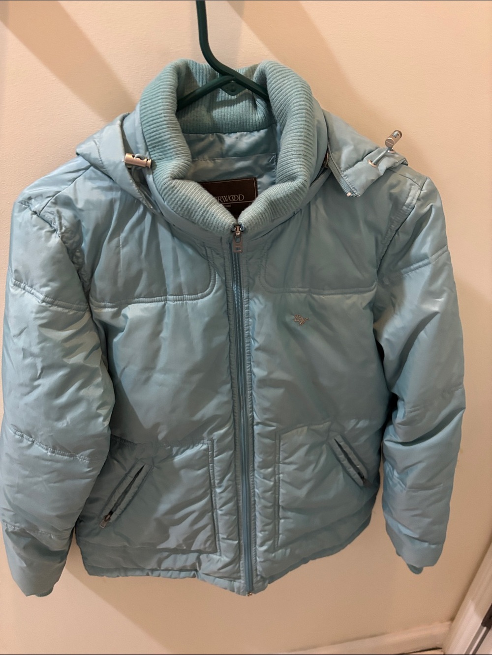 Patricia Underwood Light Blue Puffer Ski Jacket